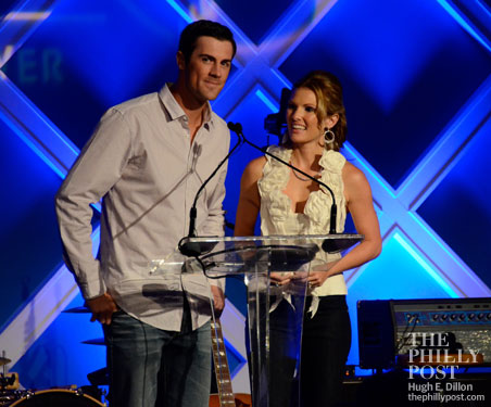 Jen Utley and Chase Utley The Hamels Foundation Diamonds and Denim