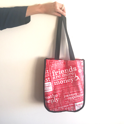  Lululemon Reusable Tote Carryall Handbag (Red) : Home