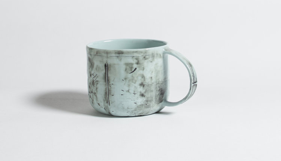 Concrete Travel Mug - Porcelain Travel Mug with Concrete Like Feel