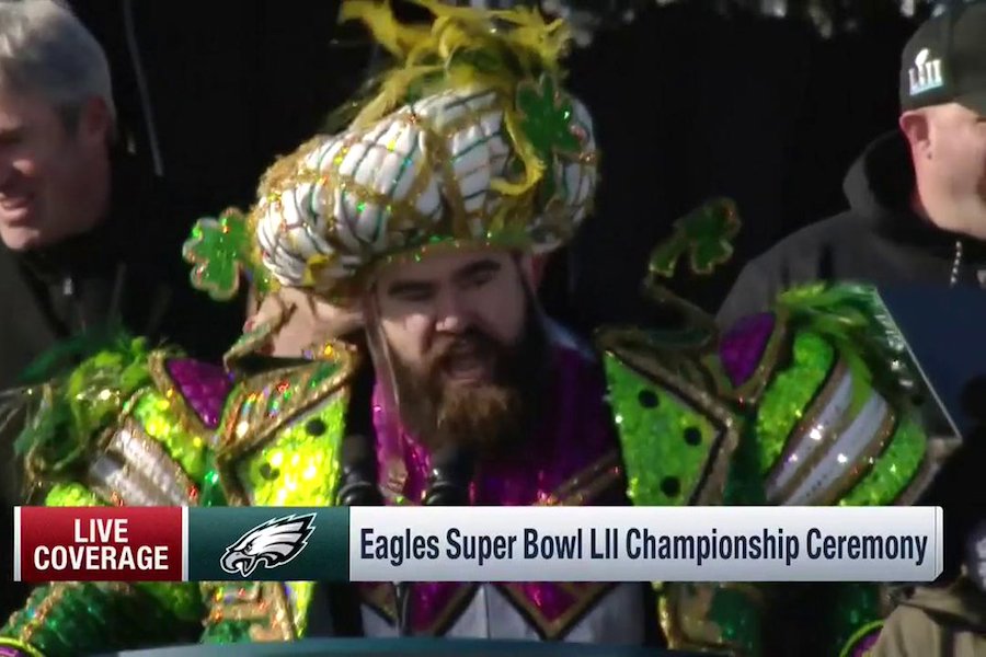 Jason Kelce's speech at Eagles parade connects with passion