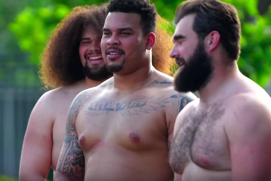 Eagles offensive line bares all in ESPN's 2019 Body Issue