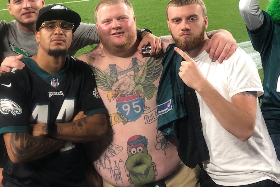 Eagles Fan Rob Dunphy Is Putting His Philly Tattoos to Good Use