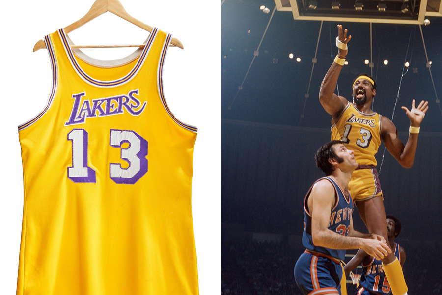 Wilt Chamberlain's 1972 Lakers jersey for sale at auction - Los Angeles  Times